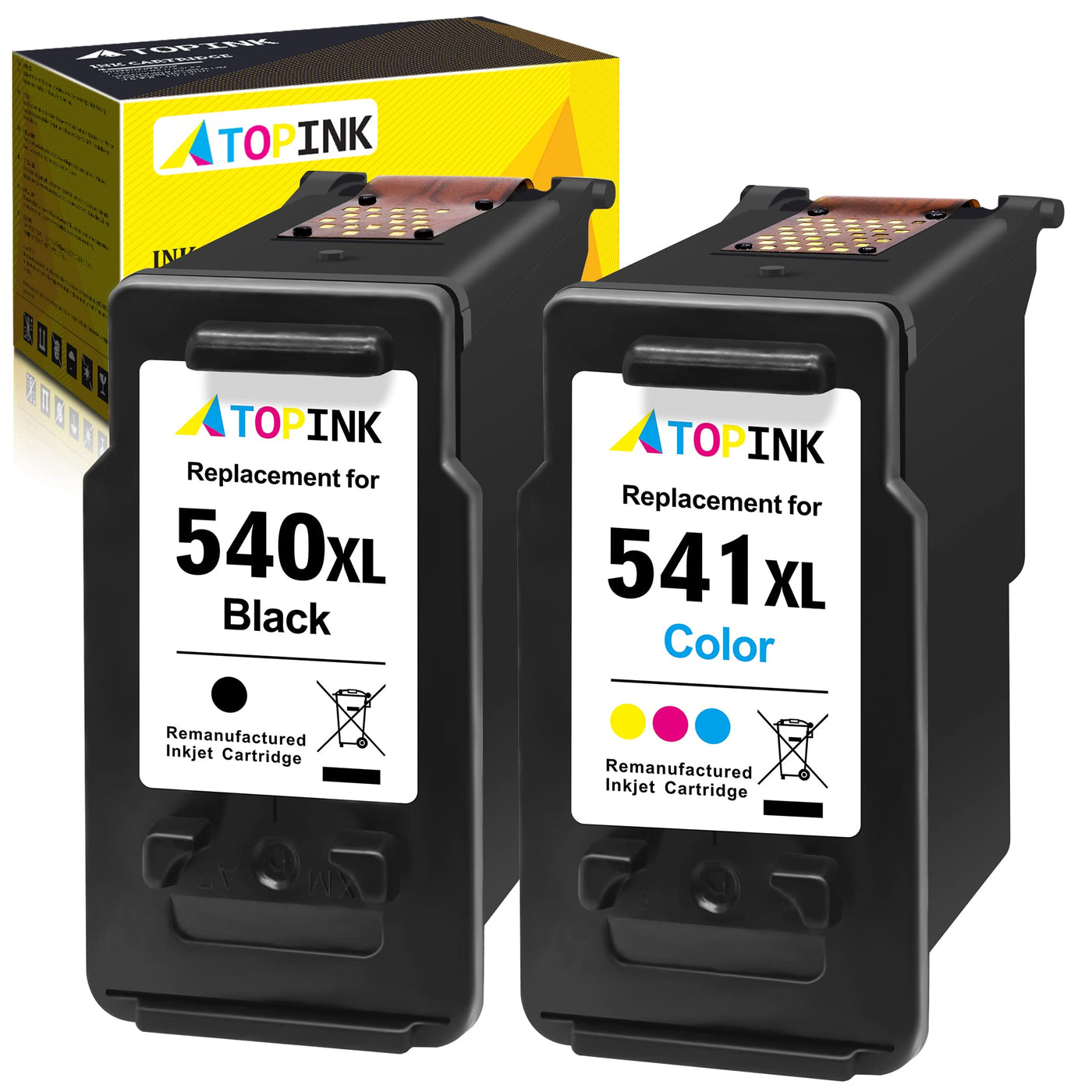 ATOPINK 540 541 Druckerpatronen, 540 541 Multipack XL kompatibel für Canon Druckerpatronen 540 541, PG-540XL CL-541XL kompatibel für Canon Pixma MG3650S TS5150 MG4250 MG3550 TS5151 MG3650 MX475