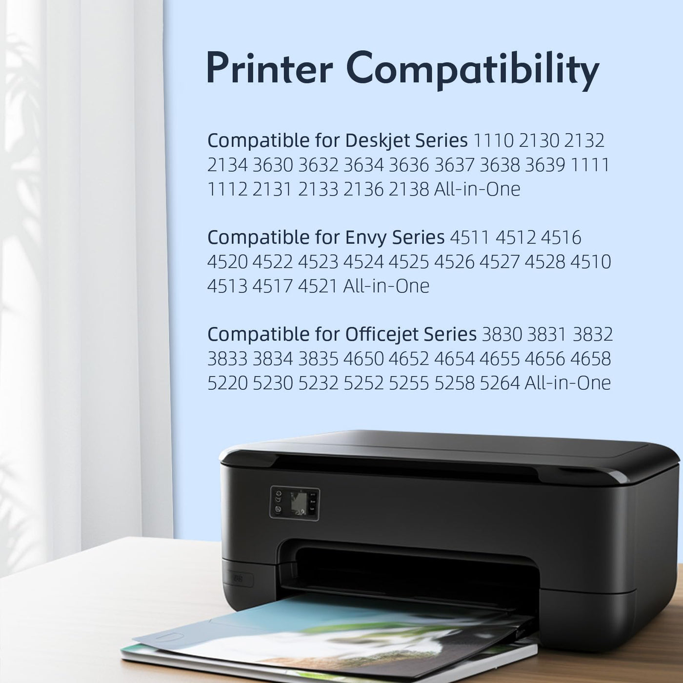 ECOINKO 302XL Patronen Ersatz für Druckerpatronen HP 302 für Tintenpatronen HP 302, Druckerpatrone für HP 302 Deskjet 3630 3636 3638 Officejet 3831 3830 4655 Envy 4520 4524 4525 (Schwarz Farbe)