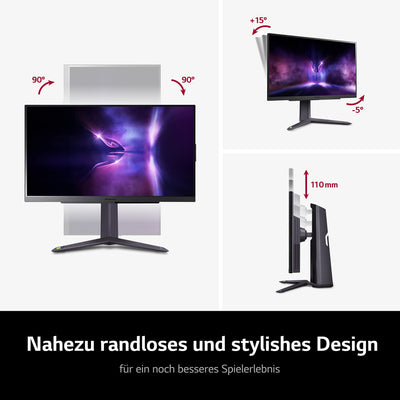 LG Electronics 27GS75QX-B.AEU UltraGear™ QHD Gaming IPS-Monitor 27" (68,4 cm), 2560 x 1440, 16:9, 1ms GtG, 180 Hz, HDR10, 300 cd/m² Helligkeit (typ.), NVIDIA G-Sync Compatible, AMD FreeSync - Schwarz