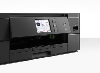 Brother DCP-J1140DW 3-in-1 Farbtintenstrahl-Multifunktionsgerät (Drucker, Scanner, Kopierer), Schwarz, 400 x 151 x 343 mm