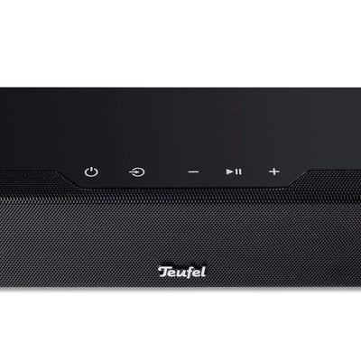 Teufel CINEBAR 11-2.1 Soundbar Set mit Kabellosem Subwoofer, Dolby Audio, Bluetooth 5.0, HDMI 3D ARC CEC, 4K Pass Through, Dynamore, Touch Panel - Schwarz