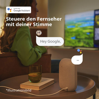 Philips 55PUS7609 4K LED Smart TV - 55-Zoll Display mit Pixel-präziser Ultra HD Titan OS Plattform und Dolby Atmos-Klang. Funktioniert mit Alexa und Google Sprachassistent – Anthrazitgrau