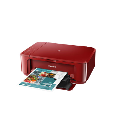 Canon PIXMA MG3650S Farbtintenstrahldrucker (Drucken, Scannen, Kopieren, WLAN, Apple AirPrint, automatischer Duplexdruck) Rot