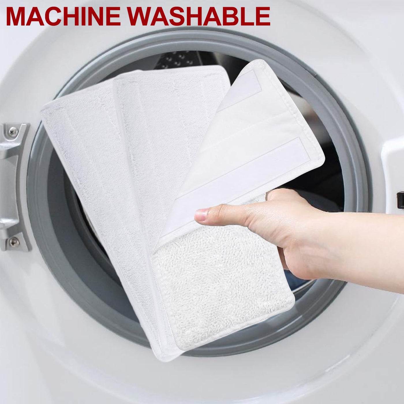 4 Stück Ersatzbezüge Pads für Vileda Dampfreiniger XXL Waschbar Mikrofaser Ersatzbezug für Vileda Steam PLUS XXL Dampfreiniger Weiß Wiederverwendbar Ersatzbezug für Vileda Dampfreiniger