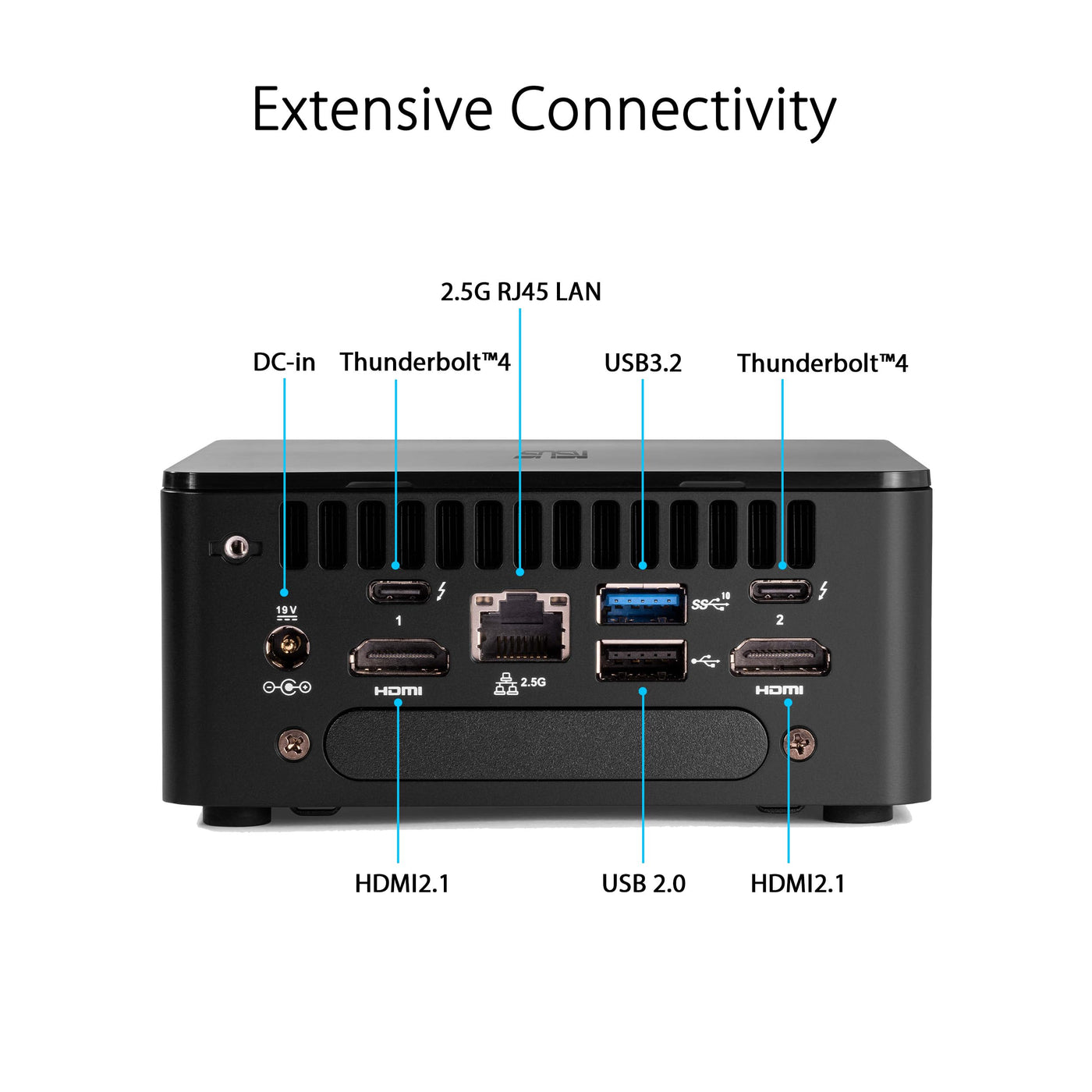 ASUS NUC 12 Pro Slim Kit RNUC12WSKI300002I (Intel Core i3 1220P Prozessor, Intel UHD Grafik, Intel WiFi 6E, ohne Betriebssystem, mit EU-Netzkabel)