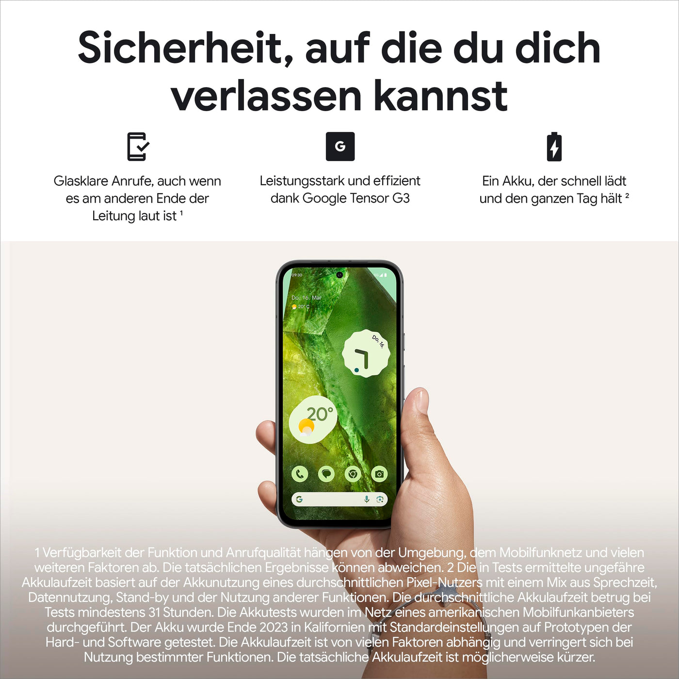 Google Pixel 8a: Android-Smartphone ohne SIM-Lock mit fortschrittlicher Pixel-Kamera, Langer Akkulaufzeit und leistungsstarken Sicherheitsfunktionen – Bay, 128GB + Lenovo Chromebook IdeaPad Slim 3