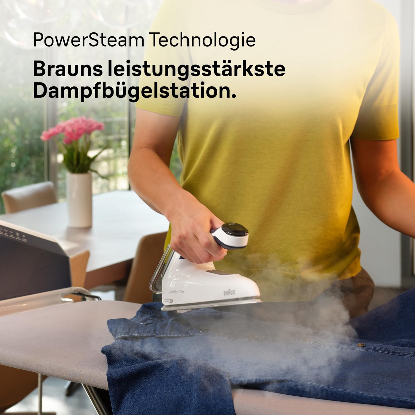 Braun CareStyle 7 Pro Dampfbügelstation IS 7282 BL – Dampfbügeleisen mit FreeGlide 3D Bügelsohle, iCare-Funktion, abnehmbarer 2 L Wassertank, Dampfstoß 600 g/min, 2700 Watt, Blau/Weiß