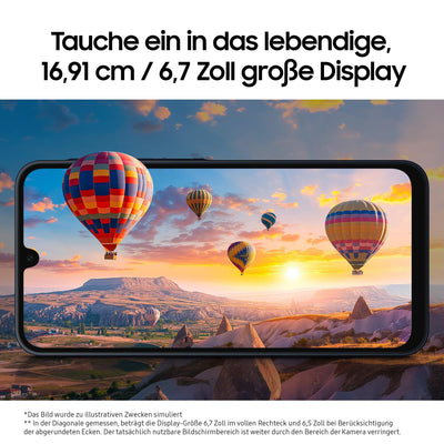 Samsung Galaxy A16 5G Smartphone ohne Vertrag, Handy mit Android, 50-MP-Hauptkamera, 16,91 cm / 6,7" Display, 128 GB, Blue Black, 2,5 Jahre Herstellergarantie [Exklusiv bei Amazon]