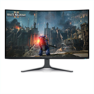 Alienware AW3225QF 32 Zoll 4K UHD (3840x2160) 1700R Curved Gaming Monitor, 240Hz, QD OLED, 0.03ms, NVIDIA G-SYNC Kompatibel, HDR, Dolby Vision, USB-C, DisplayPort, 2X HDMI, 4X USB, 3 Jahre Garantie