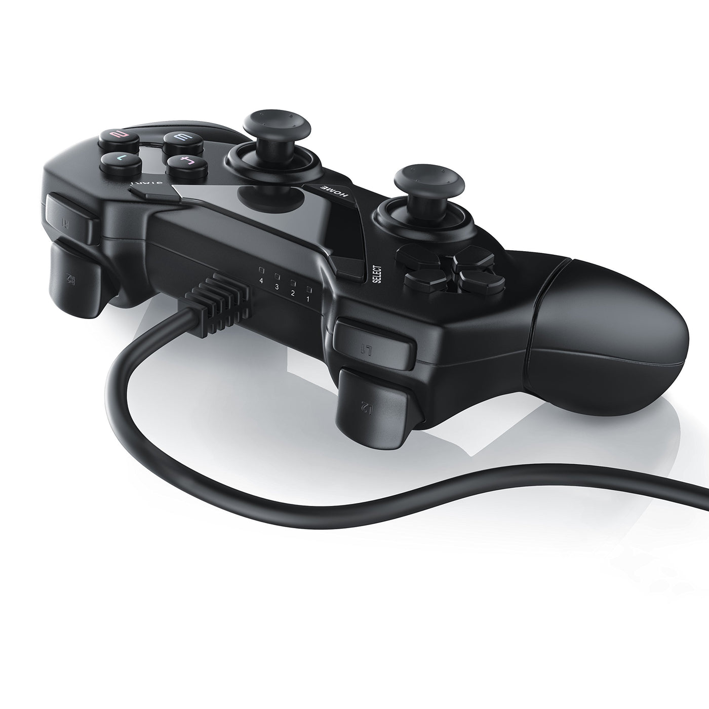 CSL - Gamepad für PC und Android - Dual Vibration - Plug and Play - Controller mit Direct-Input X-Input - schwarz