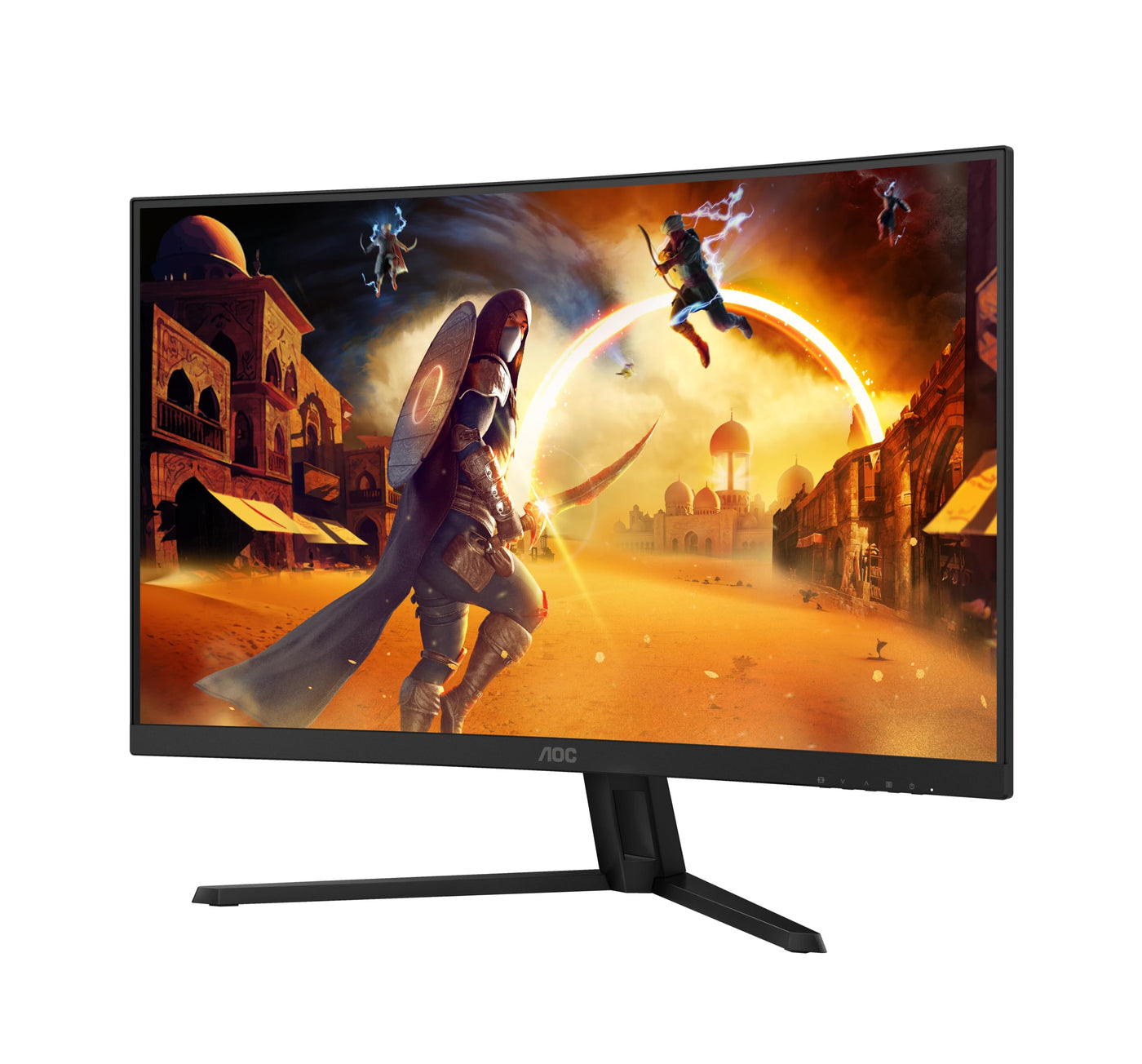 AOC Gaming CQ32G4VE - 32 Zoll QHD Curved Monitor, 180 Hertz, 0.5 ms, HDR10, FreeSync Premium (2560x1440, HDMI, DisplayPort) schwarz/grau