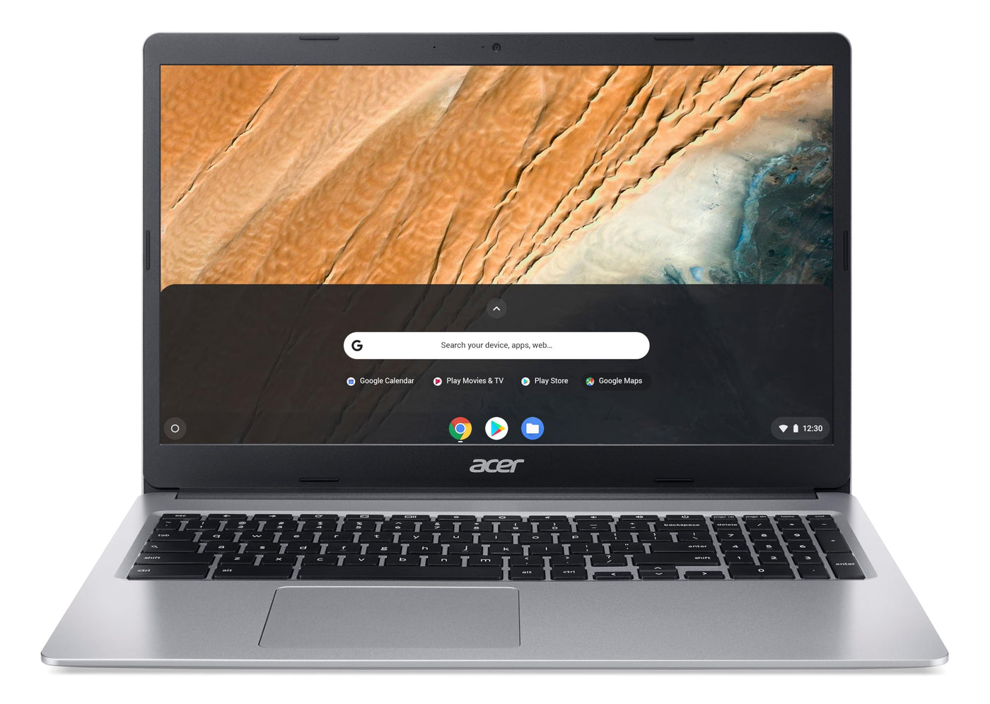 Acer Chromebook 315 (CB315-3H-C0AY) -Laptop | 15,6-Zoll-FHD-Bildschirm | Intel Celeron N4120 | 4 GB RAM | 128 GB eMMC | Intel UHD Graphics 600 | Google ChromeOS | Silber | QWERTZ-Layout