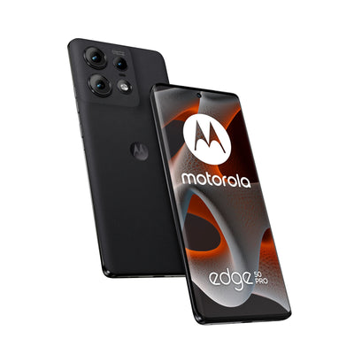 Motorola Moto Edge50 pro Smartphone(6,7''-Super-HD-pOLED-Display,50-MP-Kamera,12/512 GB,4500mAh, inkl. 125W-Ladegerät, Android 14) Black Beauty,inkl. Schutzcover+Handyhalterung[Exklusiv bei Amazon]