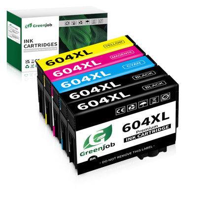 Greenjob 604XL Patronen für Epson 604 Multipack Kompatibel mit Epson Expression Home XP-2200 XP-2205 XP-3200 XP-3205 XP-4200 XP-4205 Workforce WF-2910 WF-2930 WF-2935 WF-2950 (5er-Pack)