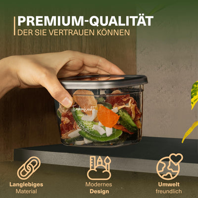 Viwares luftdichte Vorratsdosen mit Deckel | 15er Vorratsbehälter Set | BPA-FREI | Zur Müsli Mehl und Zucker Aufbewahrung | Praktische Aufbewahrungsbox Küche für alle Lebensmittel