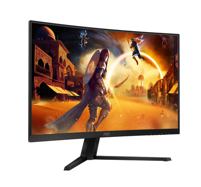 AOC Gaming CQ32G4VE - 32 Zoll QHD Curved Monitor, 180 Hertz, 0.5 ms, HDR10, FreeSync Premium (2560x1440, HDMI, DisplayPort) schwarz/grau