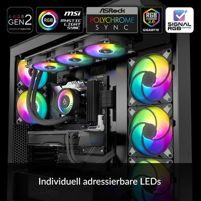 ARCTIC Liquid Freezer III 360 A-RGB - Wasserkühlung PC, AIO CPU Wasserkühler, Intel & AMD, effiziente PWM-gesteuerte Pumpe, Lüfter: 200–2000 RPM, LGA1851 und LGA1700 Contact Frame - Schwarz