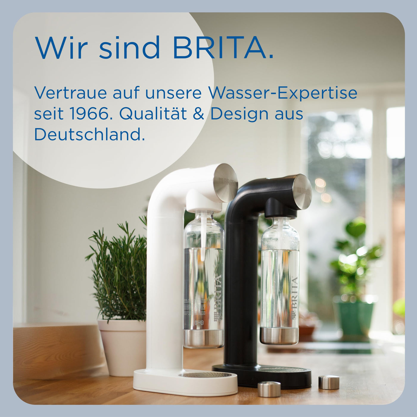 BRITA Wassersprudler sodaONE (schwarz) inkl. CO₂-Zylinder und BPA-freier PET-Flasche | Macht aus Trinkwasser spritziges Sprudelwasser (bis zu 60l pro Zylinder) – Trinkwassersprudler für zuhause