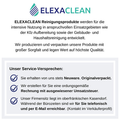 ELEXACLEAN Fenstertuch streifenfrei, Mikrofaser Scheibentuch (4 Stück, 60x40 cm & 40x30 cm) Oeko-TEX® Standard 100 - Glas Putztücher