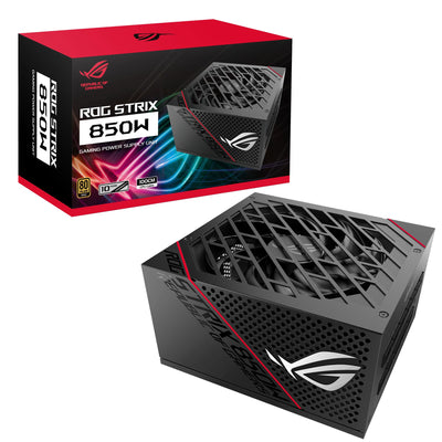 ASUS ROG Strix 850G Netzteil (850 Watt, 80 Plus Gold, 0dB-Kühlung) schwarz