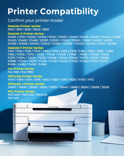 ECHALLENGE 21XL 22XL Patronen für HP 21 22 XL Druckerpatronen Kompatibel mitHP PSC 1410 DeskJet D1530 D1560 D2360 D2460 F335 F380 F390 F2180 F2290, for HP OfficeJet 4315 43 55 (2er-Pack)