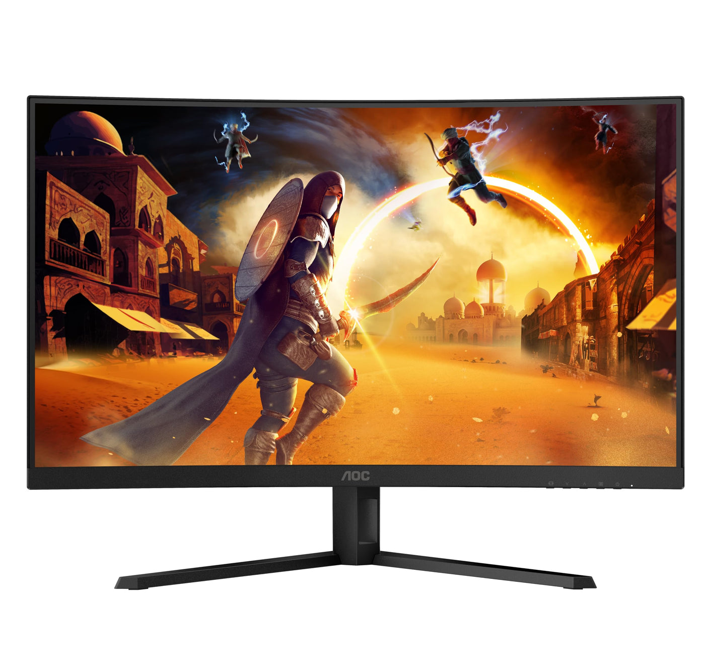 AOC Gaming CQ32G4VE - 32 Zoll QHD Curved Monitor, 180 Hertz, 0.5 ms, HDR10, FreeSync Premium (2560x1440, HDMI, DisplayPort) schwarz/grau