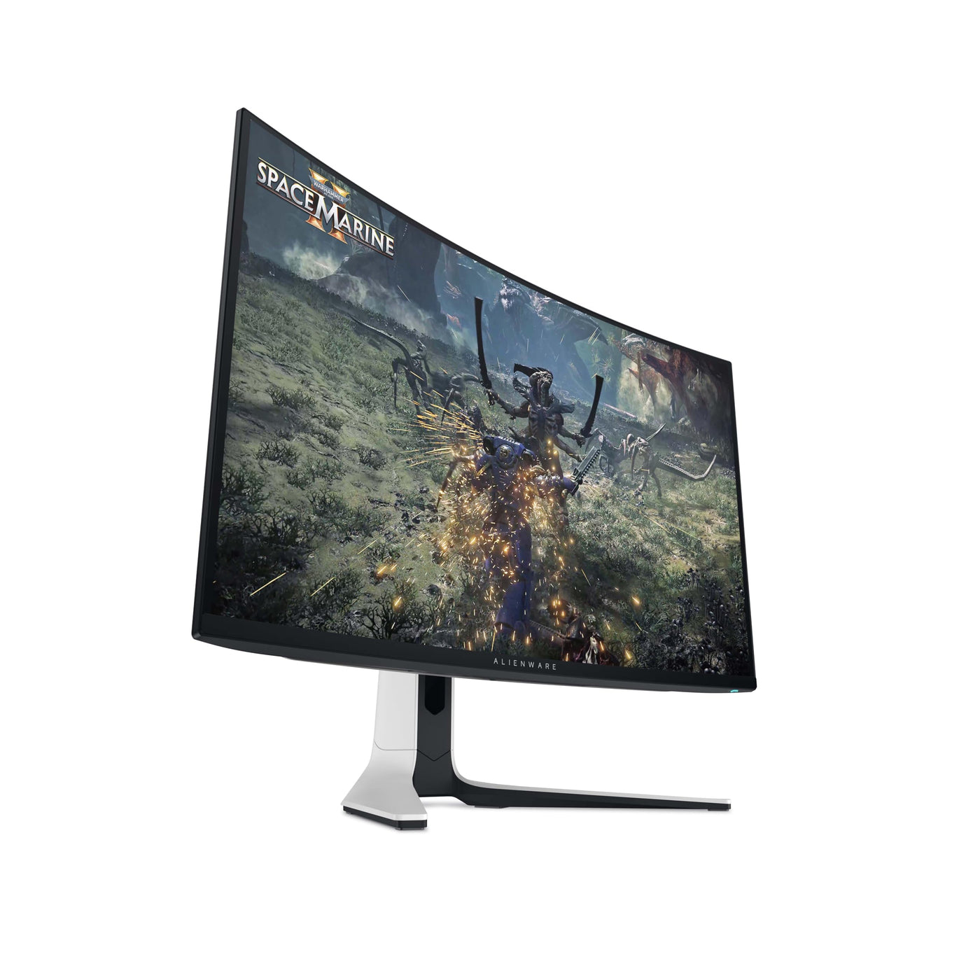 Alienware AW3225QF 32 Zoll 4K UHD (3840x2160) 1700R Curved Gaming Monitor, 240Hz, QD OLED, 0.03ms, NVIDIA G-SYNC Kompatibel, HDR, Dolby Vision, USB-C, DisplayPort, 2X HDMI, 4X USB, 3 Jahre Garantie