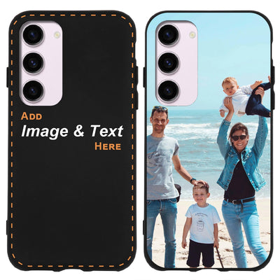 CoverHeld Samsung Galaxy A55 5G Handyhülle selbst gestalten aus Silikon Hülle schwarz mit deinem Bild/Design personaliseren und einzigartig Machen - Schwarze Silikonhülle