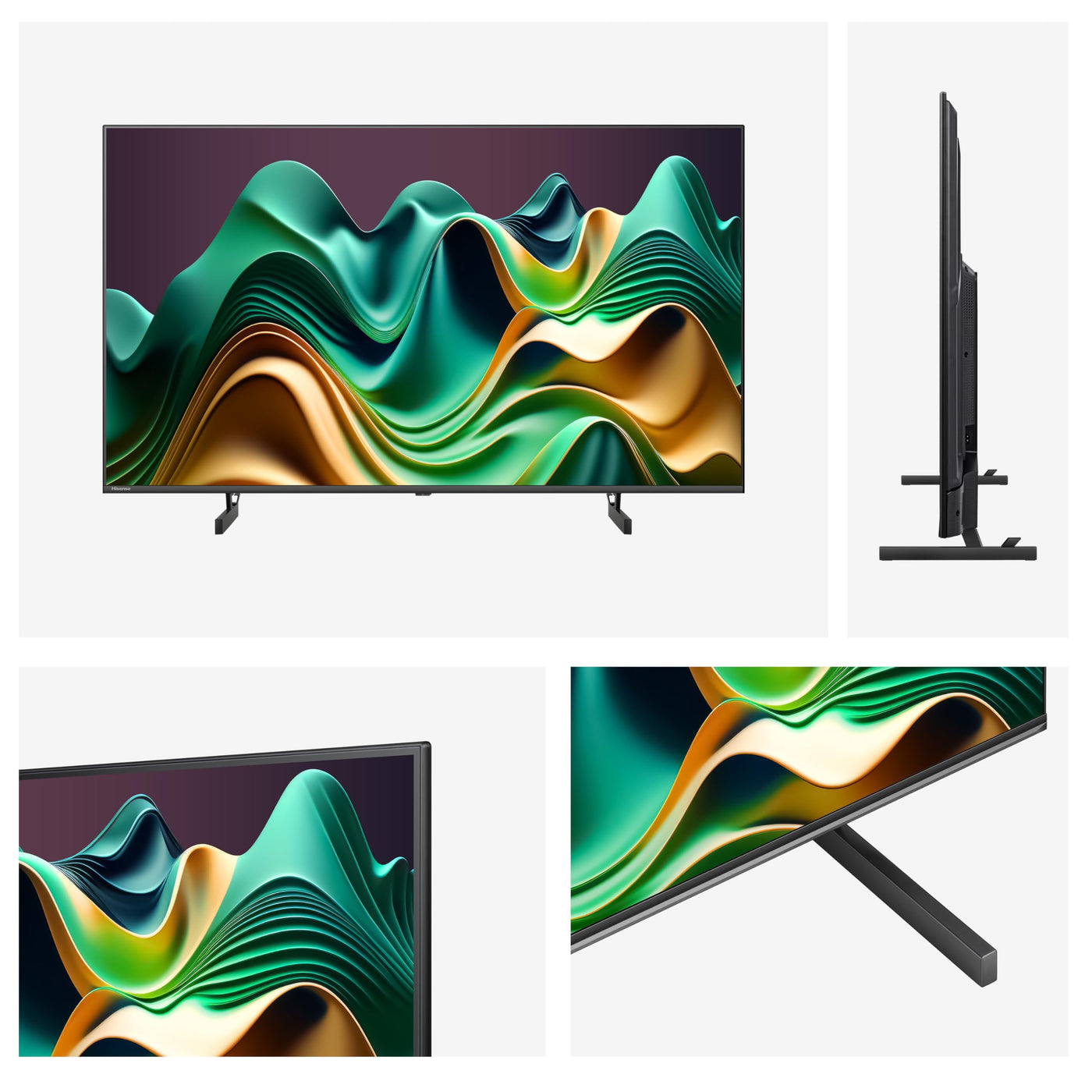 Hisense 50U6NQ 126 cm (50 Zoll) Fernseher 4K Mini LED ULED HDR Smart TV, 60Hz, HDMI 2.0, Game Mode Plus, Dolby Vision & Atmos, Bluetooth, Alexa Built-in, Anthrazit, [2024]