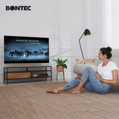 BONTEC TV Wandhalterung Schwenkbare Neigbare TV Halterung Vollbewegung für 23-70 Zoll Flach & Curved LCD LED Fernseher oder Monitor bis zu 45kg, Max VESA 400x400mm