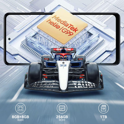 Blackview Shark 8(16GB+256GB) Handy,Helio G99,120Hz 2.4K, 64MP,Android 13 Smartphone ohne vertrag,6.78" FHD+ Display,13MP,5000mAh akku mit 33W,Fingerabdruck/NFC,4G Dual SIM Handys