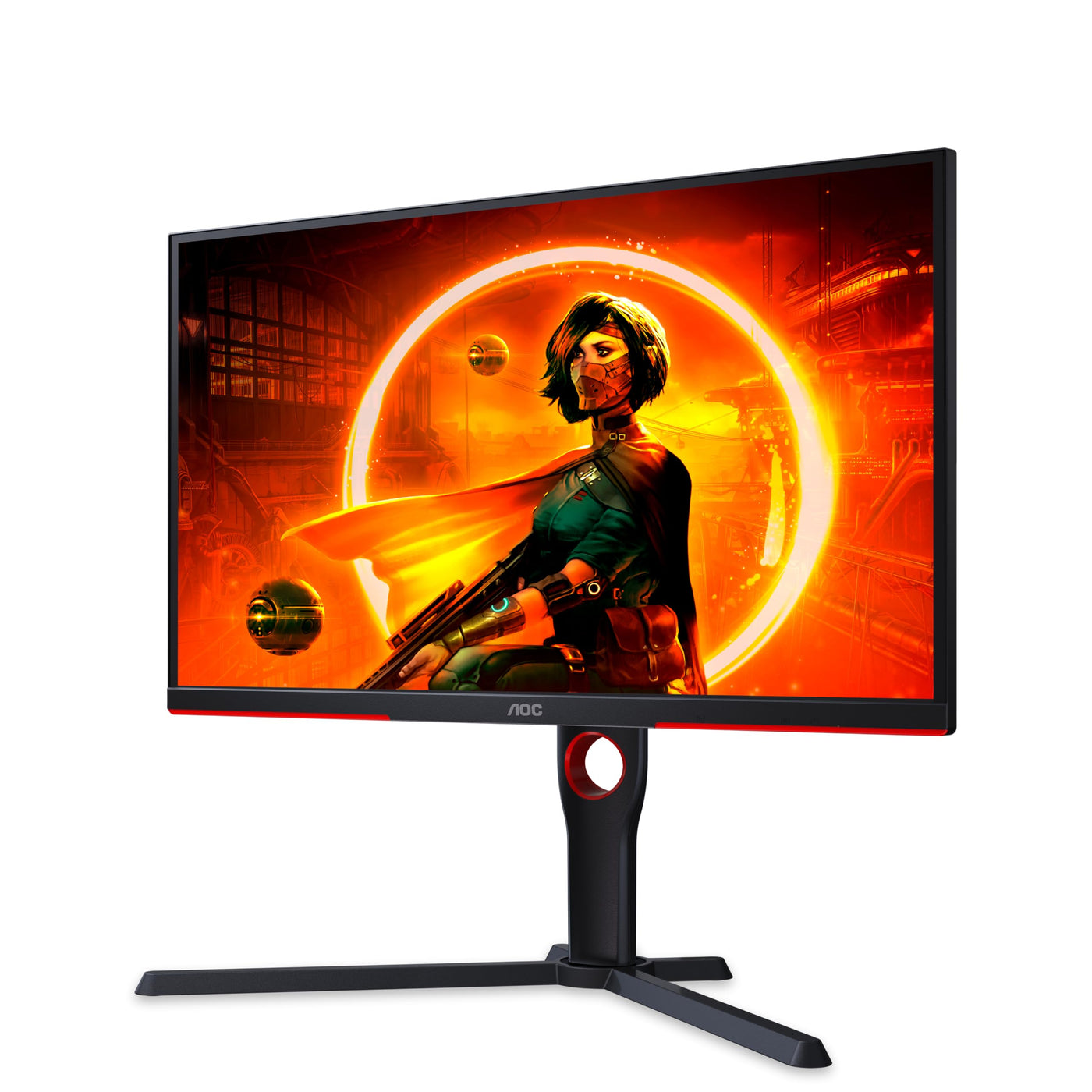 AOC Gaming 25G3ZM - 25 Zoll Full HD Monitor, 240 Hz, 0.5 ms MPRT, FreeSync Premium (1920x1080, HDMI, DisplayPort, USB Hub) schwarz/rot