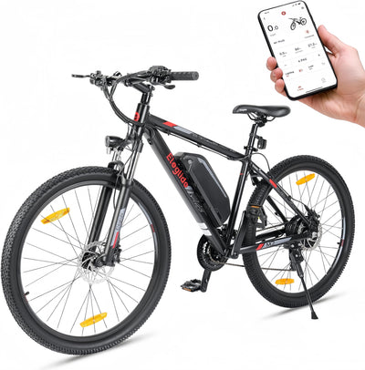 Eleglide M2 E Bike Herren Damen mit 36V 15Ah Abnehmbarer Akku, 27,5/29 Zoll Offroad E Mountainbike, Elektrofahrrad Pedelec mit APP, 24 Gänge Schaltung, Reichweite bis zu 125 KM (27,5 Zoll)