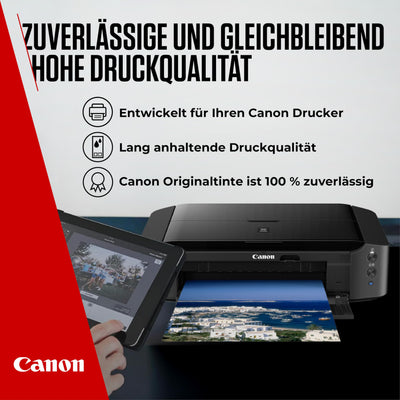 Canon Tinte & Papier Multipack - PG-560XL/CL-561XL Original Tintenpatronen 2er Pack (1 x Schwarz XL, 1 x Farbe XL) & 4x6 Fotopapier (50 x Blatt) - Kompatibel PIXMA Druckern