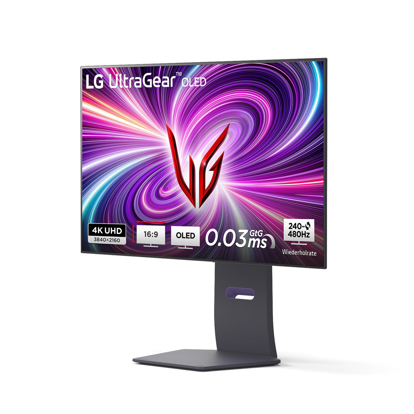 LG Electronics 32GS95UX-B.AEU Ultragear™ 4K-UHD Gaming OLED-Monitor 32" (80cm), 3840 x 2160, 0,03ms GtG, 480 Hz, HDR10, HDR™400 True Black, NVIDIA G-Sync™ Compatible, AMD FreeSync™ Premium Pro - Grau