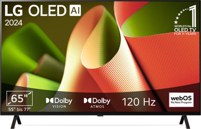 LG OLED65B49LA TV 65" (165 cm) OLED Fernseher (α8 4K AI-Prozessor, webOS 24, Dolby Vision, bis zu 120Hz) [Modelljahr 2024]