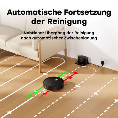 ZACO V4 Max Saugroboter ohne Wischfunktion, Anti-Haarverwicklungstechnologie ideal für Tierhaare, ultraschlankes Design 30x7,6cm, Staubsauger Roboter mit GyroNav, 3000Pa Saugkraft, Roboterstaubsauger