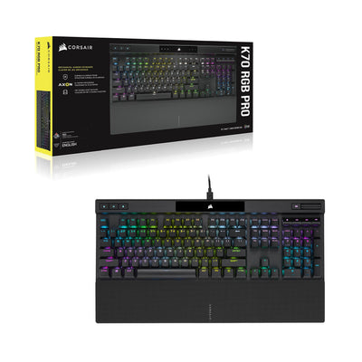 CORSAIR K70 RGB PRO Mechanische Kabelgebundene Gaming-Tastatur - CHERRY MX RED Linear Switches - PBT Double-Shot Keycaps - iCUE-Kompatibel - QWERTZ DE - PC, Mac, Xbox - Schwarz