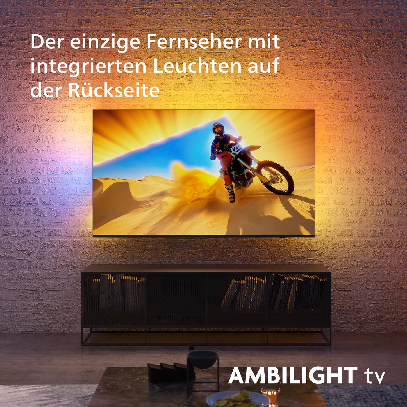 Philips Ambilight The Xtra 55PML9009 4K Quantum Dot MiniLED Smart TV - 55-Zoll Display mit P5 Perfect Picture Engine Ultra HD, Titan OS, Dolby Vision und Dolby Atmos Sound - Anthrazitgrau