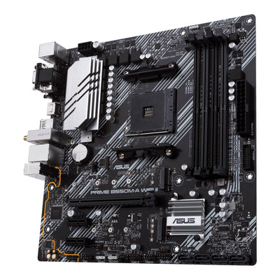 ASUS Prime B550M-A WiFi II Gaming Mainboard Sockel Ryzen AM4 (AMD B550, mATX, PCIe 4.0, WiFi6, Dual M.2, SATA 6Gbit/s, Aura Sync)