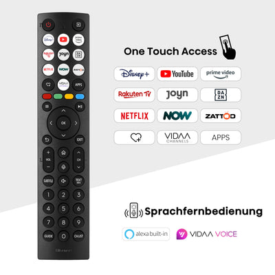 Hisense 43E7NQ 108 cm (43 Zoll) Fernseher, 4K UHD, QLED, HDR10, HDR10+ decoding, HLG, Dolby Vision Atmos, 60Hz Panel, Smooth Motion, Bluetooth, Alexa Built-in, VIDAA Voice, Schwarz [2024]