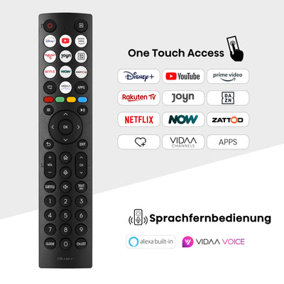 Hisense 58E7NQ 146 cm (58 Zoll) Fernseher, 4K UHD, QLED, HDR10, HDR10+ decoding, HLG, Dolby Vision Atmos, 60Hz Panel, Smooth Motion, Bluetooth, Alexa Built-in, VIDAA Voice, Schwarz [2024]