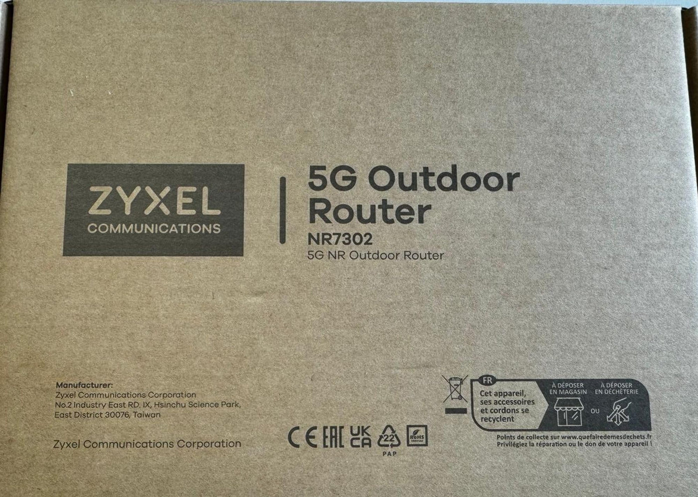 Zyxel 5G NR Outdoor Router, ultraschnelle Geschwindigkeiten, große Kapazität, niedrige Latenz, Serie NR7301/NR7302/NR7303