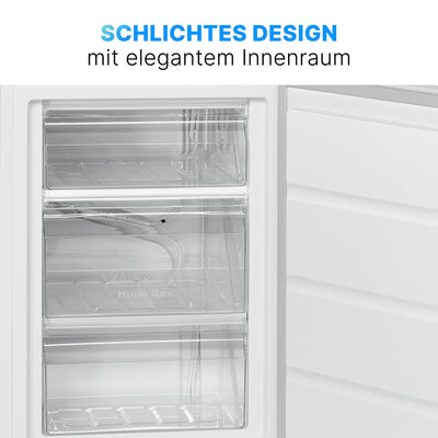 Bomann Gefrierschrank 85L Nutzinhalt, Gefrierschrank klein mit 3 Schubladen, wechselbarer Türanschlag, Freezer mit 4 Sterne-Kennzeichnung, leise & effizient, nur 131 kWh/Jahr - GS 2196.1 weiß