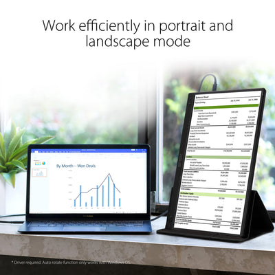 ASUS ZenScreen MB166C - 15,6 Zoll tragbarer USB Monitor - Full HD 1920x1080, Hybrid Typ-C, Autorotation, leichtes Design, Smartcase, Stativ Sockel - IPS Panel, 16:9, entspiegelt