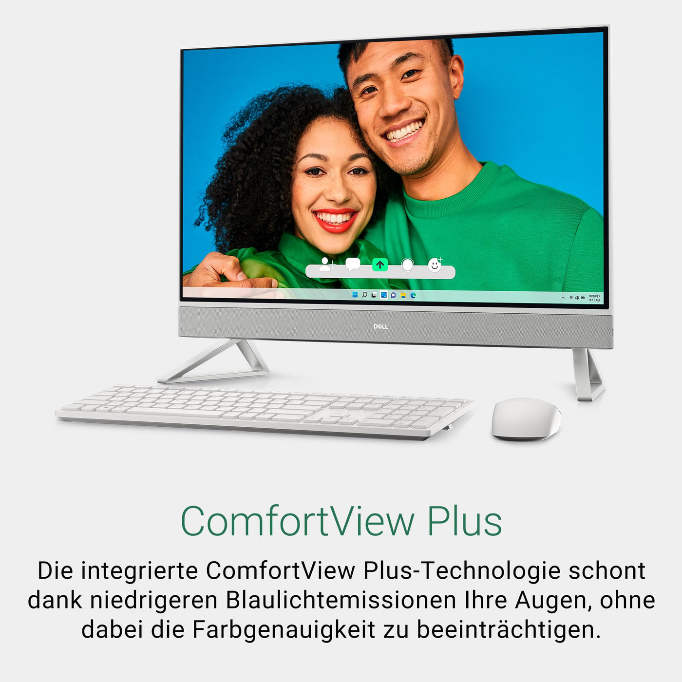 Dell All-in-One 5430 23.8" FHD, Intel Core i5-1334U, Integrierte Intel-Grafik, 8 GB RAM, 512Gb SSD, Windows 11 Home, Deutsch QWERTZ Keyboard Weiss