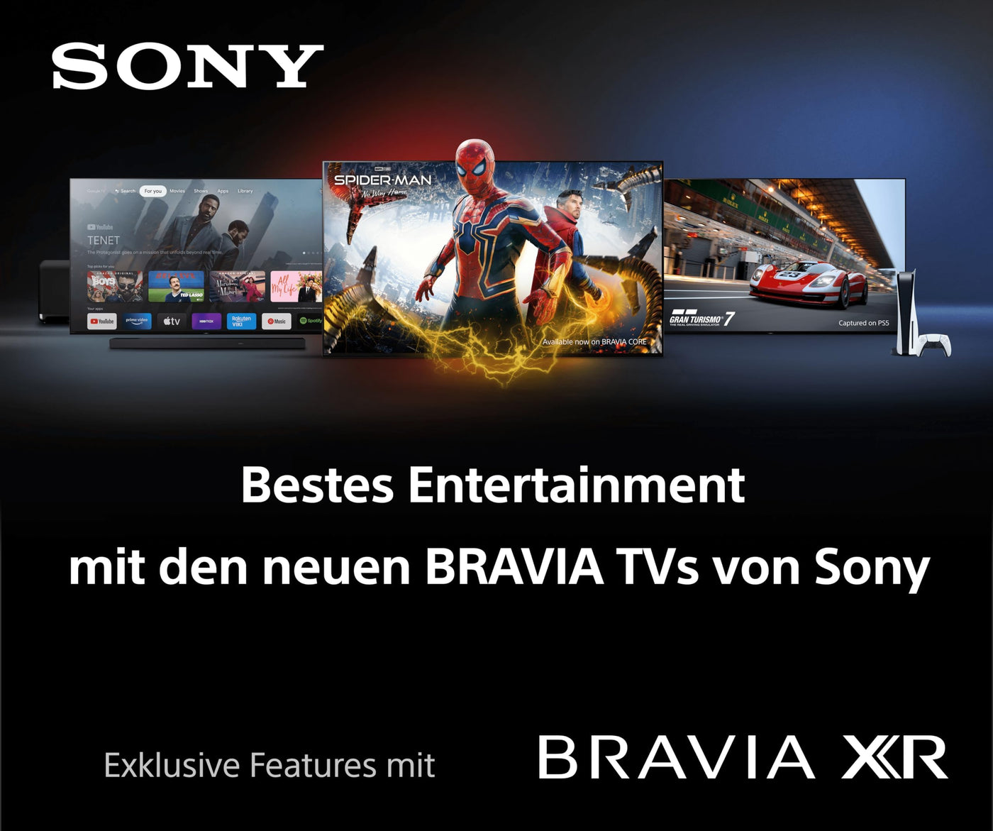 Sony BRAVIA XR, XR-50X90S, téléviseur 50 pouces, Full Array LED, 4K HDR 120 Hz, Google TV, Smart TV, fonctionne avec Alexa, avec fonctionnalités exclusives PS5, HDMI 2.1, menu de jeu avec ALLM + VRR, garantie 24 + 12M