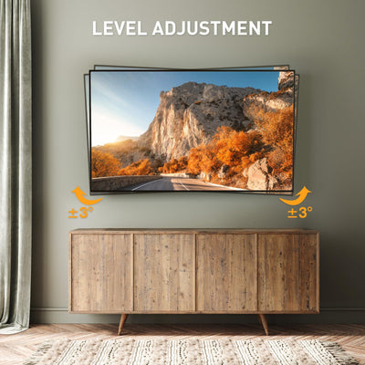 Perlegear TV Wandhalterung, Schwenkbare Neigbare TV Halterung für 26-60 Zoll Flach&Curved Fernseher bis zu 45Kg, max.VESA 400x400mm