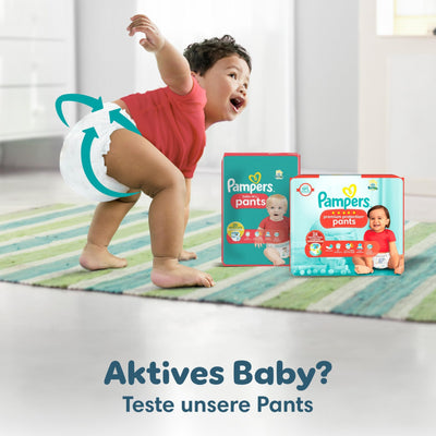 Pampers Windeln Größe 7, 132 Windeln, 15kg+ Baby-Dry, Bis zu 100% Auslaufschutz die ganze Nacht