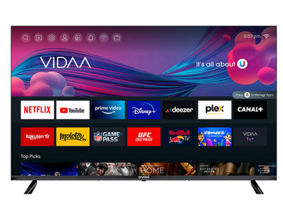 Téléviseur DYON Smart 43 VX 108 cm (43 pouces) (Full HD Smart TV, triple tuner HD (DVB-C/-S2/-T2), App Store, Prime Video, Netflix, YouTube, DAZN, Disney+) [Mod. [2022], Noir